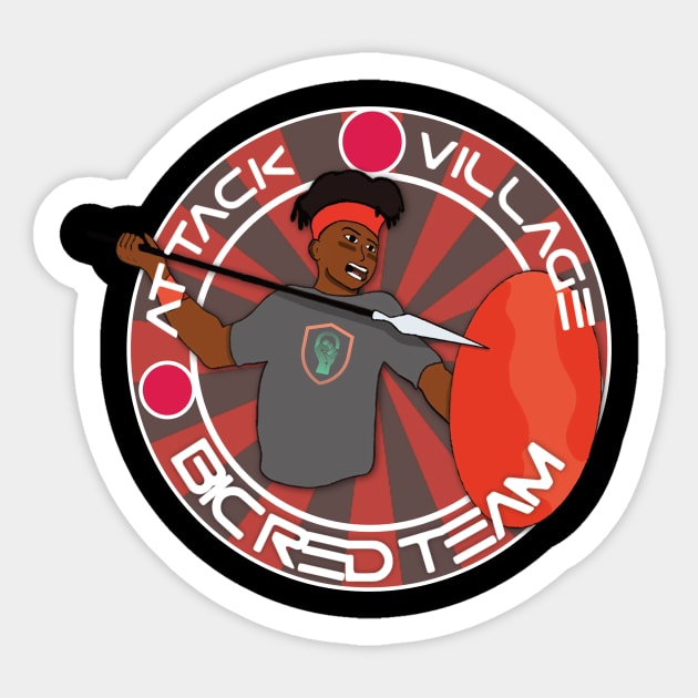 BIC Red Team Sticker by blacksincyberconference